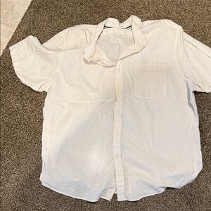 Croft & Barrow Casual White Button Down Shirt